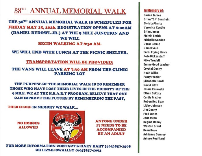 38th Annual Memorial Walk